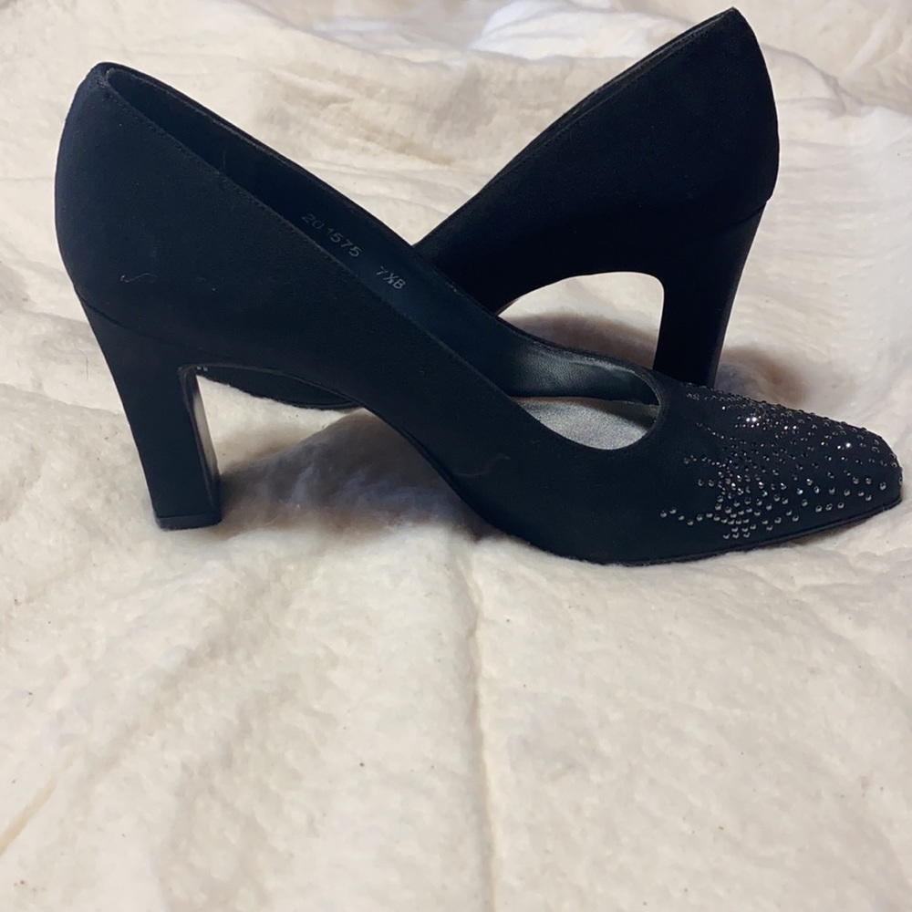 Stuart Weitzman Rhinestone Accented Heels - Picture 5 of 10